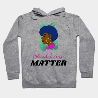 Black Lives Matter African American Woman in Nature Hoodie